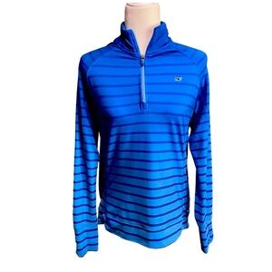 Vineyard Vines 3/4 zipper ombre striped long sleeve shirt Size XL